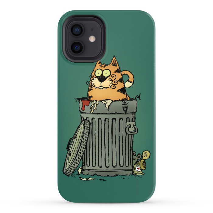 iPhone 12 StrongFit Stray Cat by Mangulica