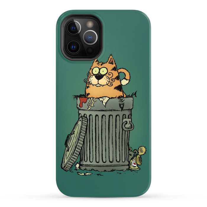 iPhone 12 Pro StrongFit Stray Cat by Mangulica