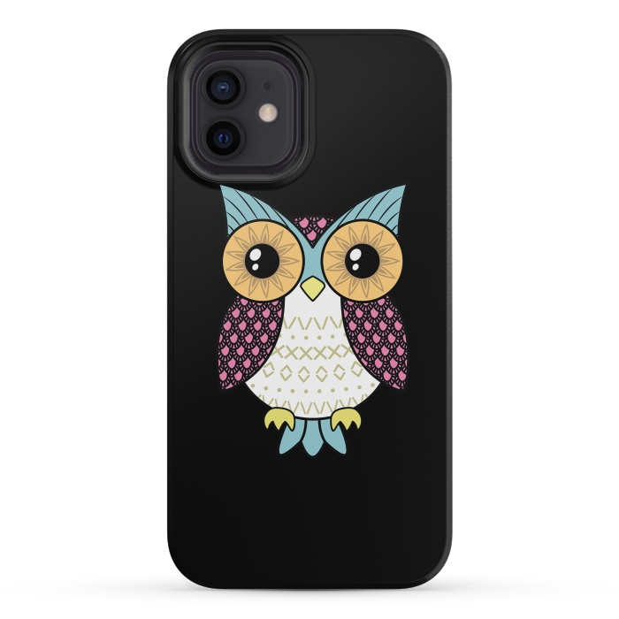 iPhone 12 mini StrongFit Fancy owl by Laura Nagel