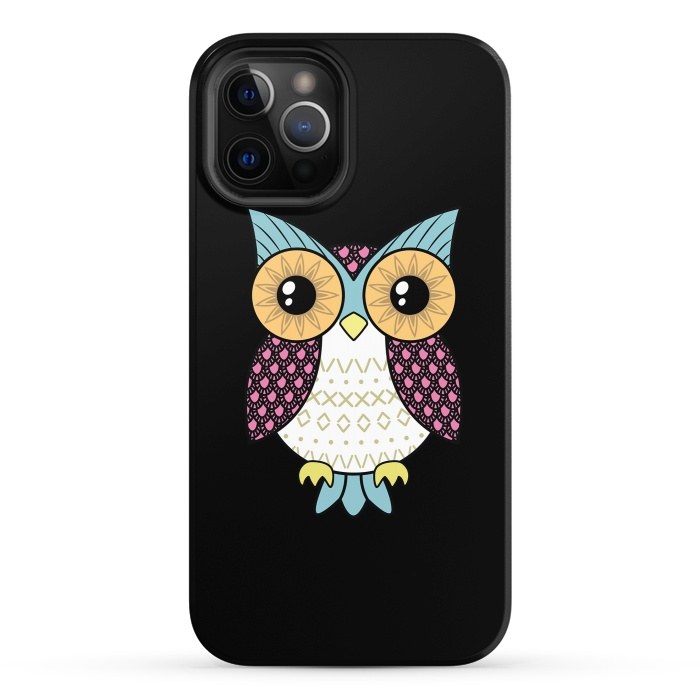 iPhone 12 Pro StrongFit Fancy owl by Laura Nagel