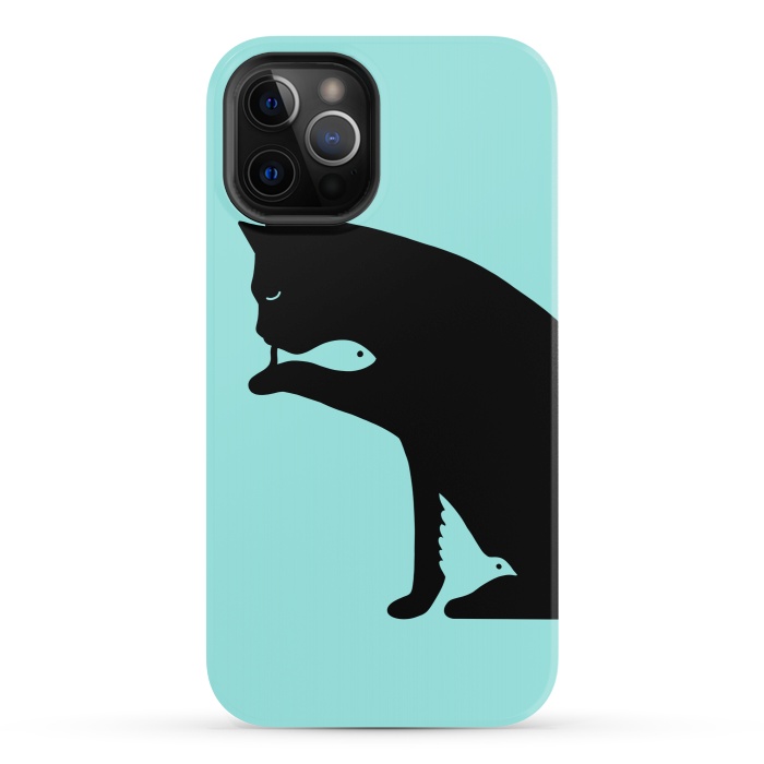 iPhone 12 Pro StrongFit Cat and food by Coffee Man