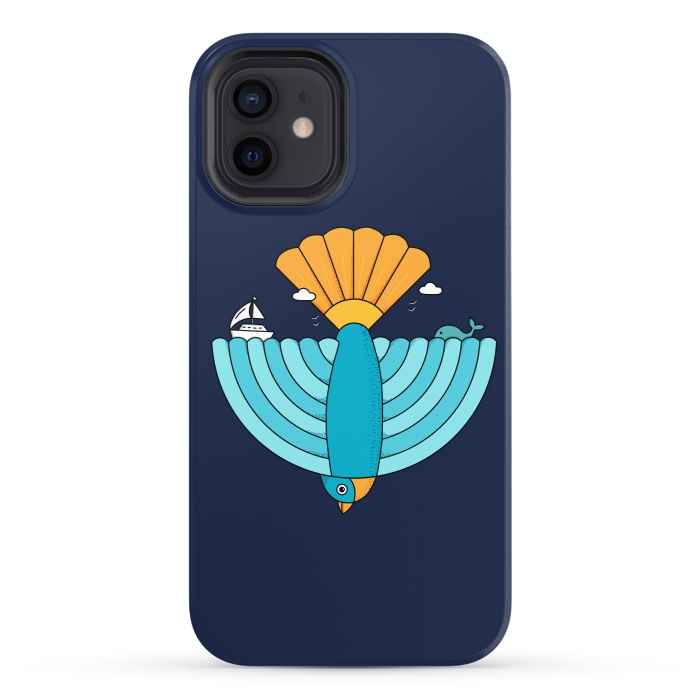 iPhone 12 StrongFit Bird Landscape by Coffee Man
