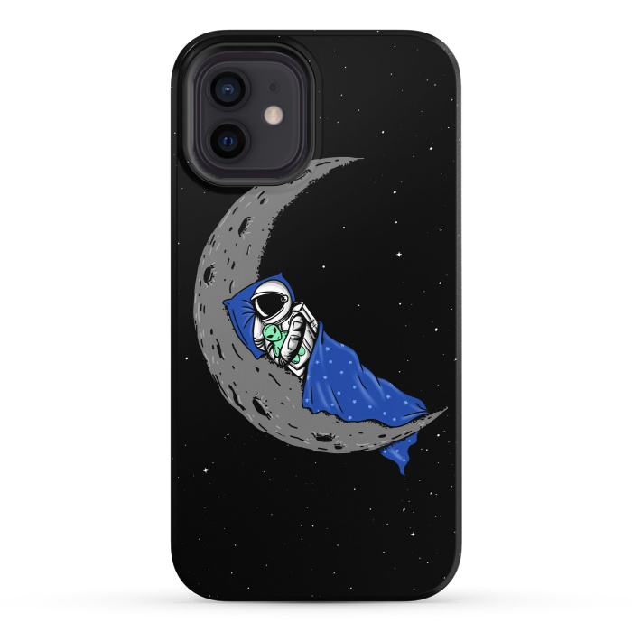 iPhone 12 StrongFit Sleeping Astronaut by Coffee Man
