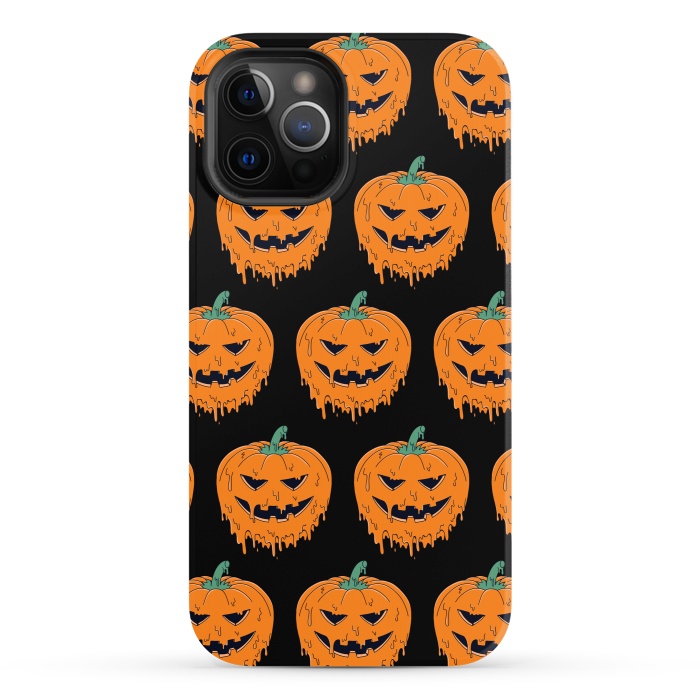 iPhone 12 Pro StrongFit Melted Pumpkin Pattern by Coffee Man