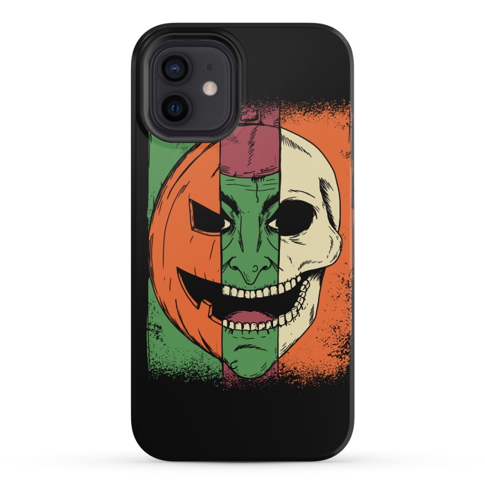 iPhone 12 mini StrongFit Monsters Faces by Coffee Man