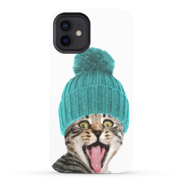 iPhone 12 StrongFit Cat with Hat Portrait by Alemi