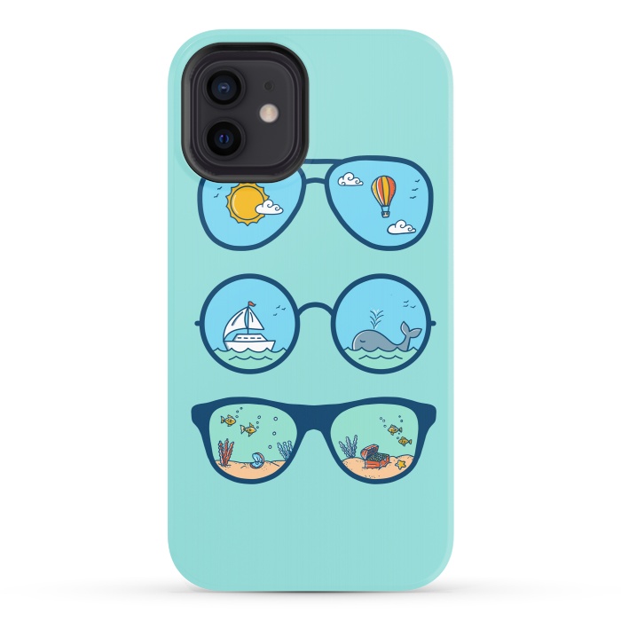 iPhone 12 StrongFit Sunglasses Landscape by Coffee Man