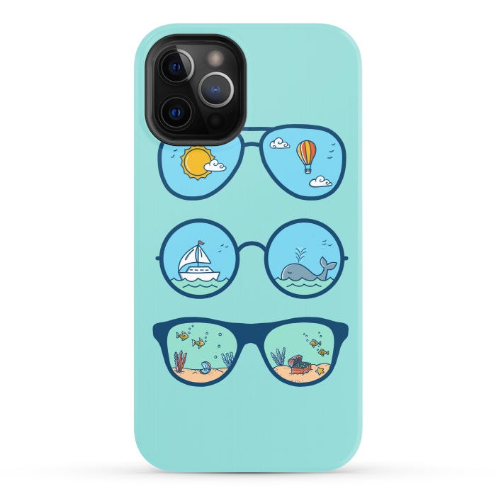 iPhone 12 Pro StrongFit Sunglasses Landscape by Coffee Man