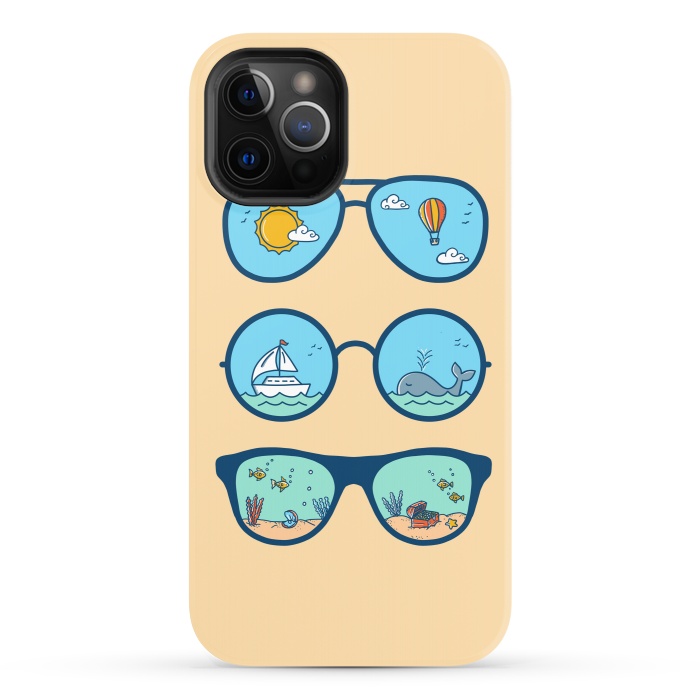 iPhone 12 Pro StrongFit Sunglasses Landscape-2 by Coffee Man