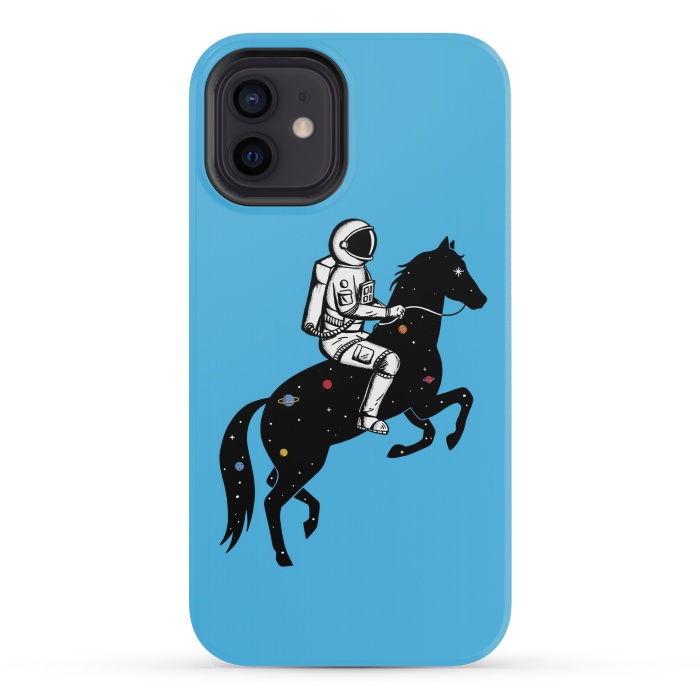 iPhone 12 mini StrongFit Astronaut and Horse by Coffee Man