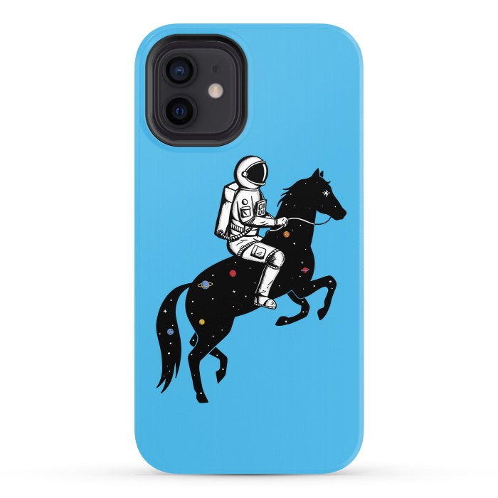 iPhone 12 StrongFit Astronaut and Horse by Coffee Man