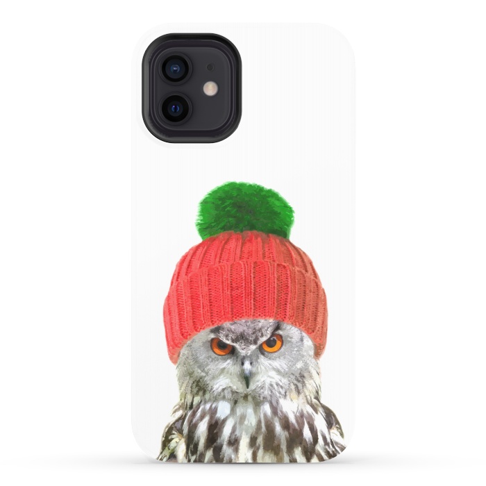 iPhone 12 StrongFit Funny Owl Portrait by Alemi