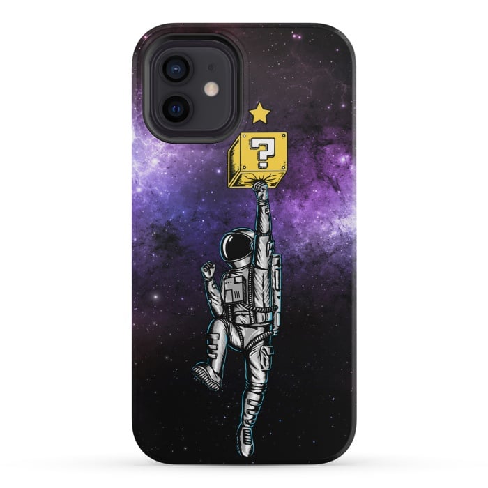 iPhone 12 mini StrongFit Astronaut and Star by Coffee Man