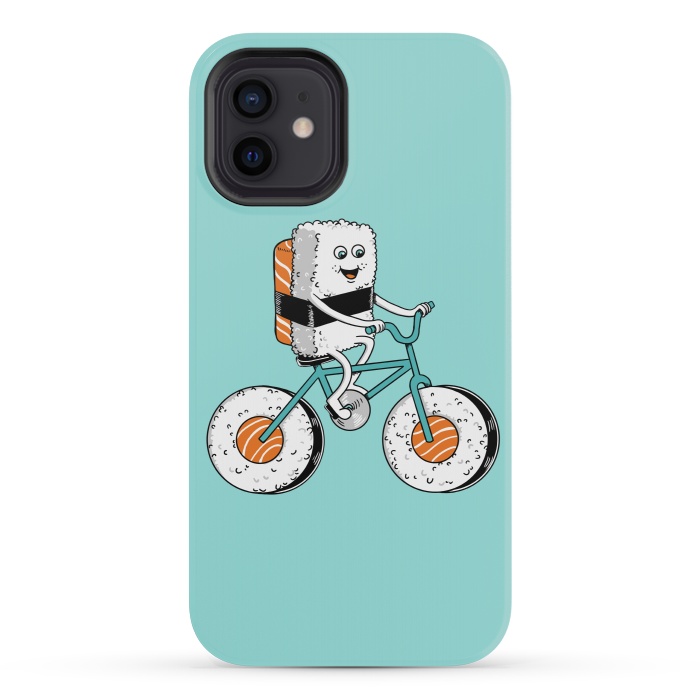 iPhone 12 mini StrongFit Sushi Bicycle by Coffee Man