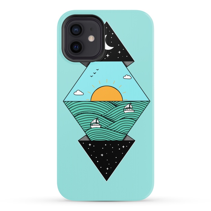 iPhone 12 StrongFit Geometric Landscape 2 by Coffee Man