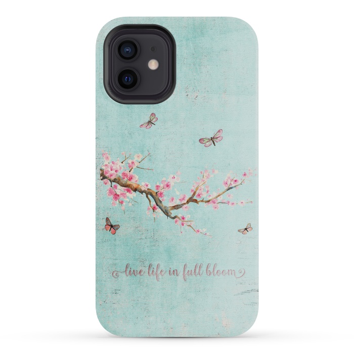 iPhone 12 mini StrongFit Live Life in Full Bloom  by  Utart