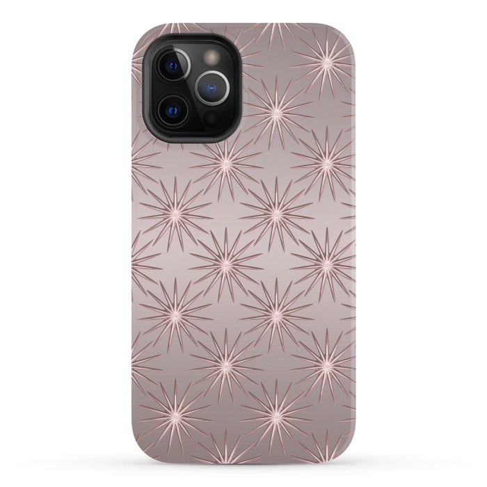 iPhone 12 Pro StrongFit Shimmering Rose Gold Sun  by Andrea Haase