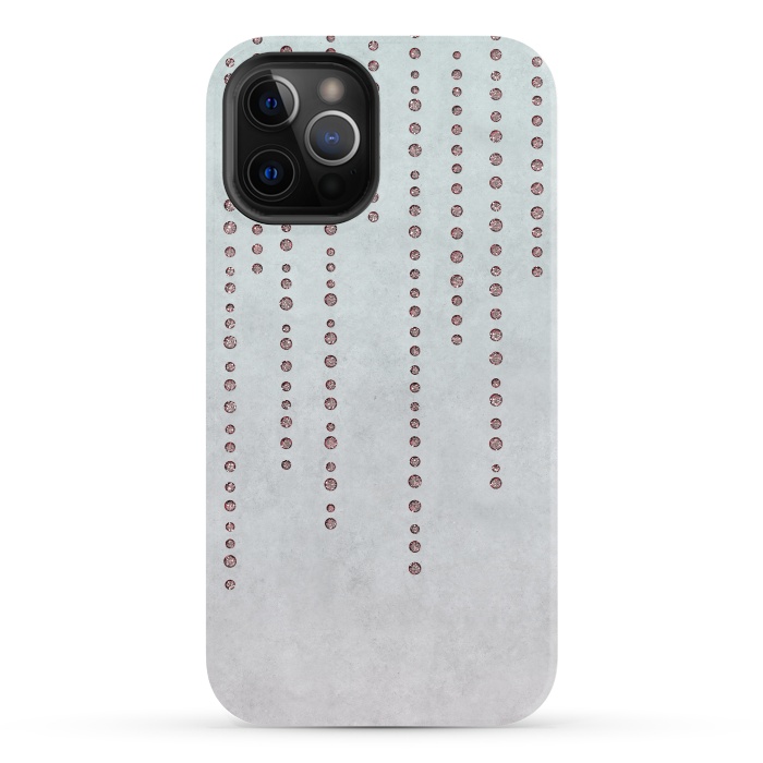 iPhone 12 Pro StrongFit Soft Pink Rhinestone Embellishment by Andrea Haase