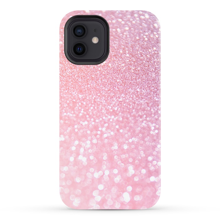 iPhone 12 StrongFit Girly Rose Gold Glitter by  Utart