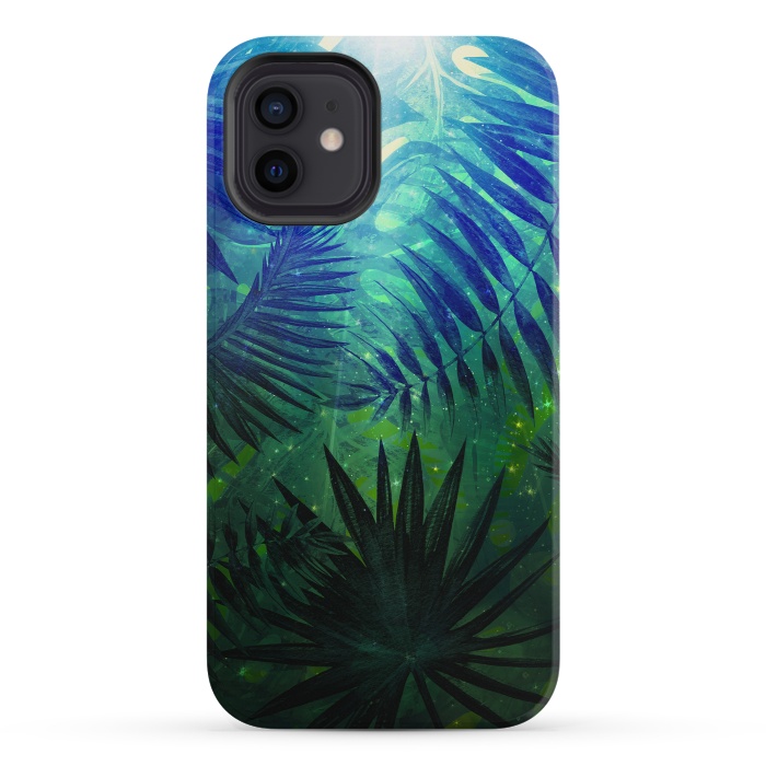iPhone 12 mini StrongFit Aloha Blue Jungle Night by  Utart