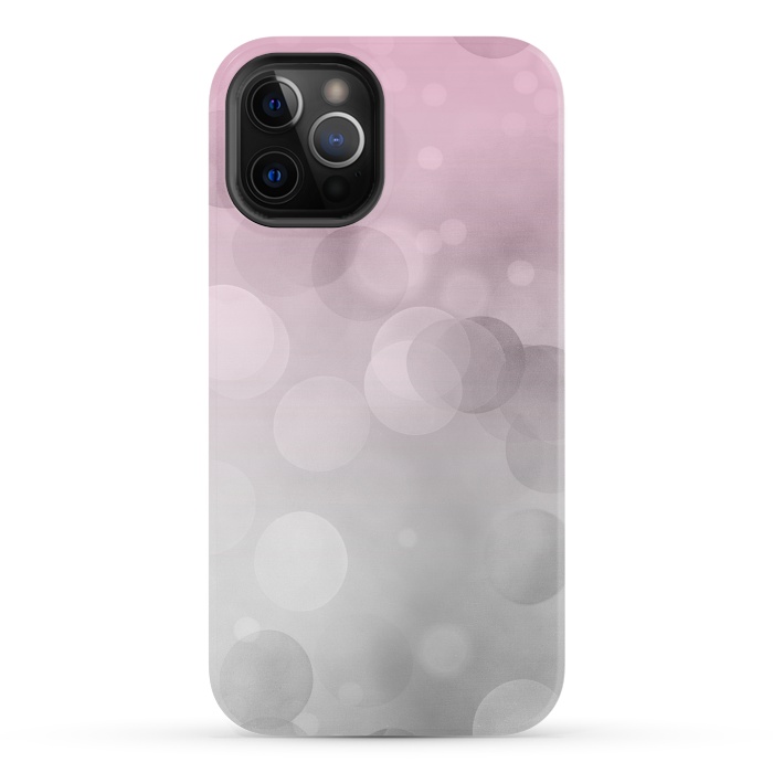 iPhone 12 Pro StrongFit Floating Lense Flares In Grey And Pink by Andrea Haase