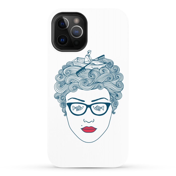 iPhone 12 Pro StrongFit Lady Ocean by Coffee Man