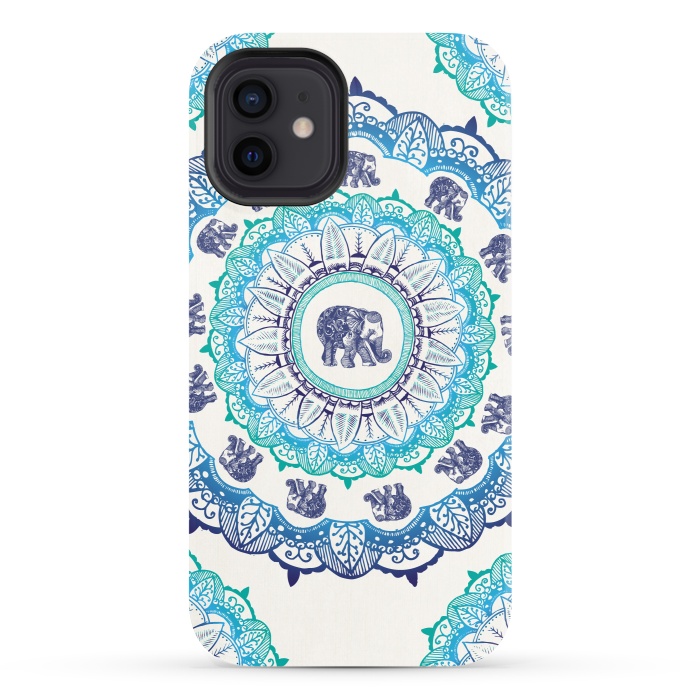 iPhone 12 StrongFit Lucky Elephant  by Rose Halsey