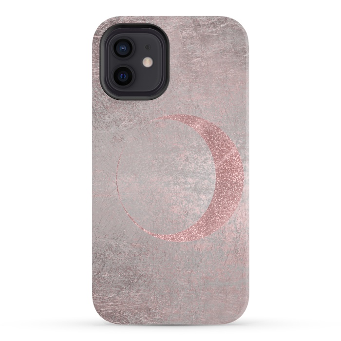 iPhone 12 StrongFit Rose Gold Half Moon 2 by Andrea Haase