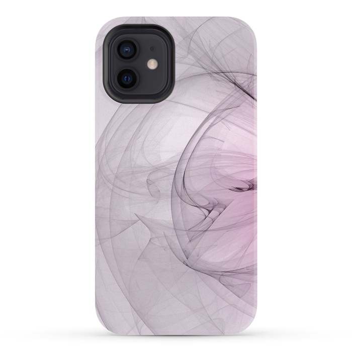 iPhone 12 StrongFit Purple Fractal Dreams by Andrea Haase