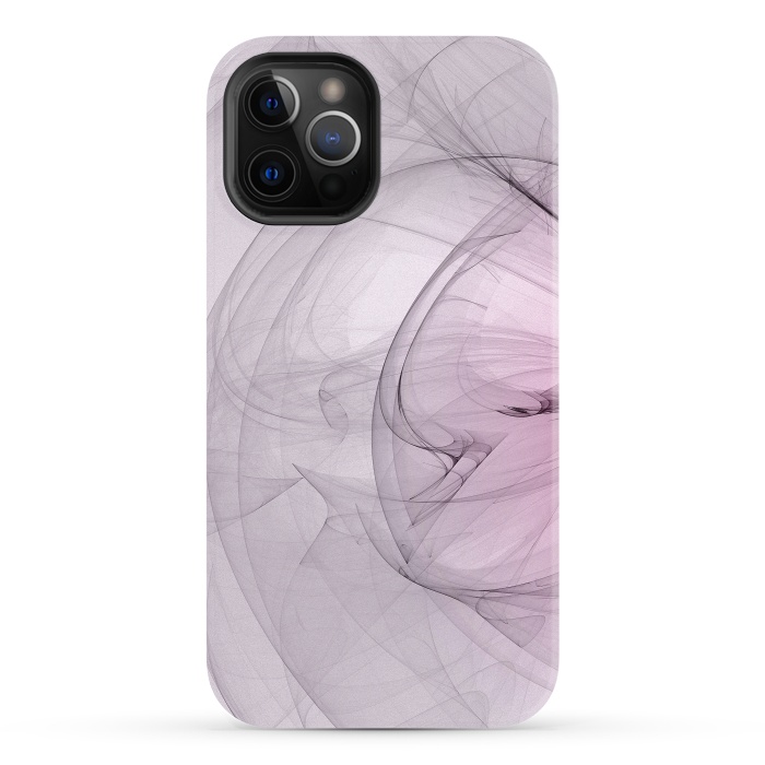 iPhone 12 Pro StrongFit Purple Fractal Dreams by Andrea Haase