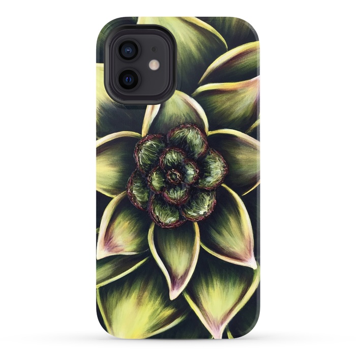 iPhone 12 StrongFit Succulent by Denise Cassidy Wood