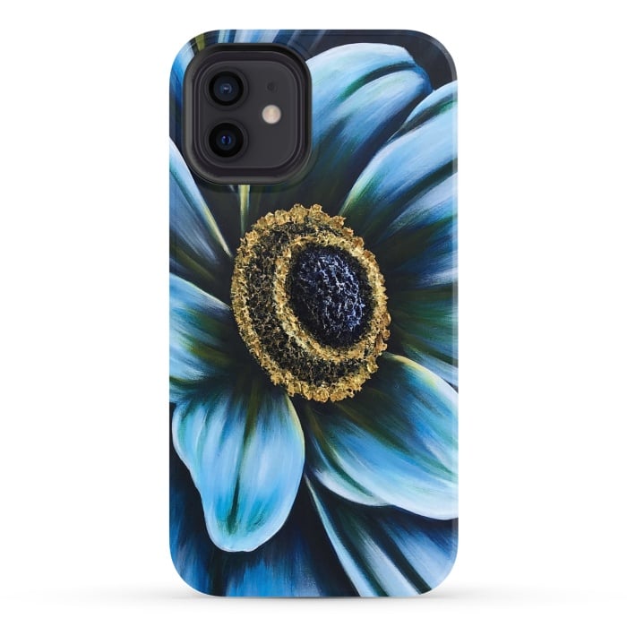 iPhone 12 StrongFit Blue Cosmos by Denise Cassidy Wood