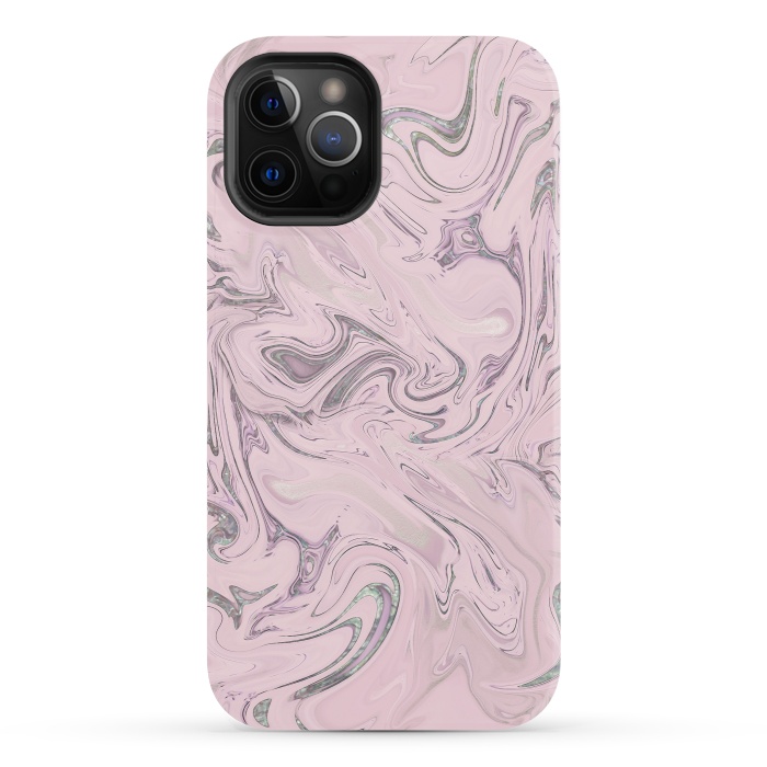 iPhone 12 Pro StrongFit Retro Style Marble Soft Pastel 2 by Andrea Haase