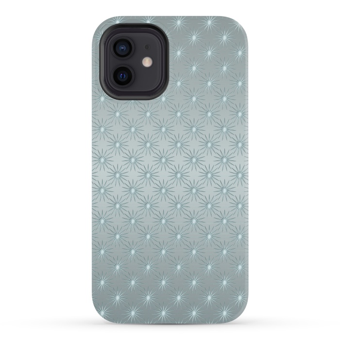 iPhone 12 mini StrongFit Turquoise Star Pattern by Andrea Haase