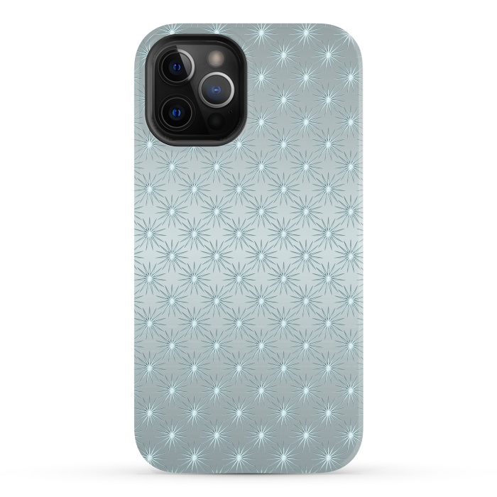 iPhone 12 Pro StrongFit Turquoise Star Pattern by Andrea Haase