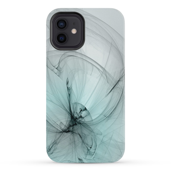 iPhone 12 mini StrongFit Magic Turquoise Fractal by Andrea Haase