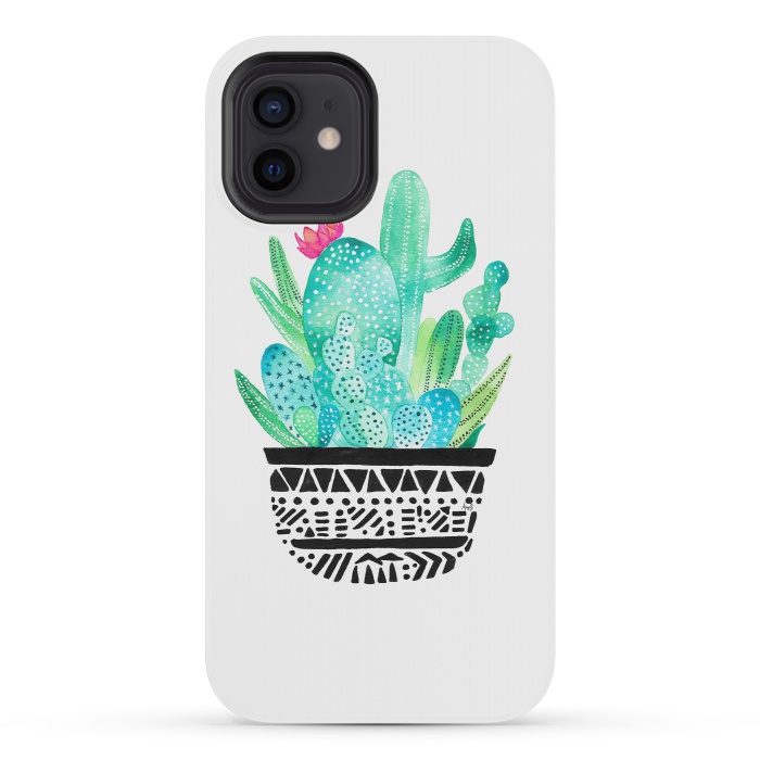 iPhone 12 mini StrongFit Pot Me A Cacti! by Amaya Brydon