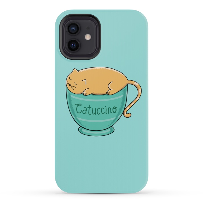 iPhone 12 mini StrongFit Cattuccino by Coffee Man