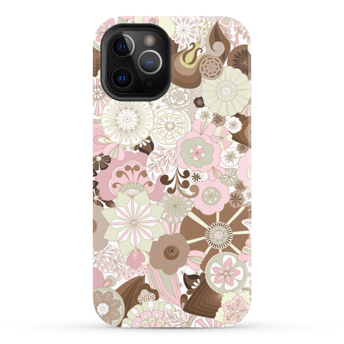 iPhone 12 Pro StrongFit Flowers, Flowers Everywhere by Paula Ohreen