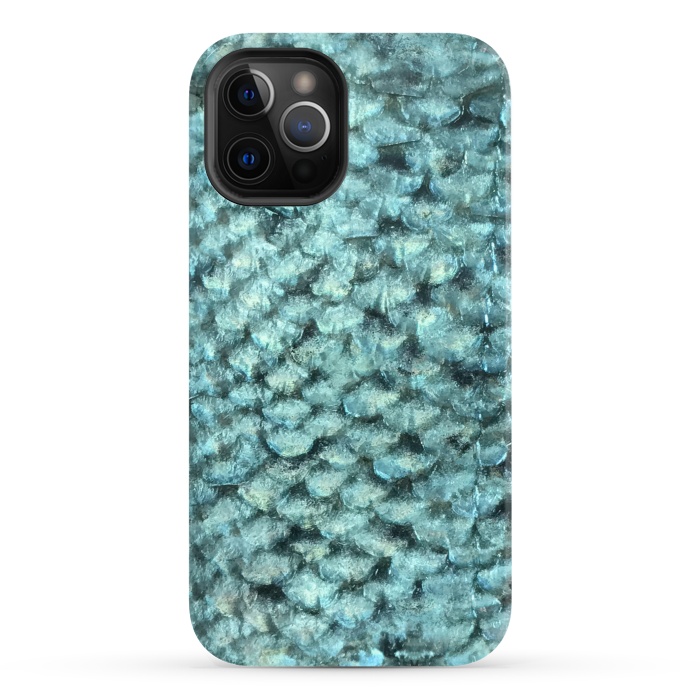 iPhone 12 Pro StrongFit Shimmering Fish Scale  by Andrea Haase