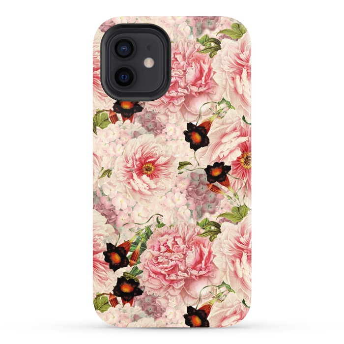 iPhone 12 StrongFit Victorian Vintage Roses by  Utart