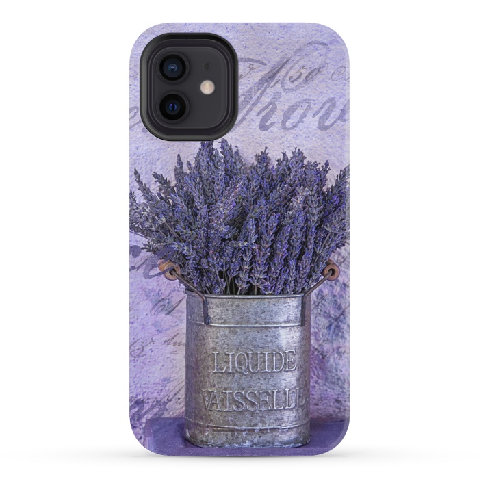 iPhone 12 mini StrongFit Lavender Bouquet In Tin Can by Andrea Haase
