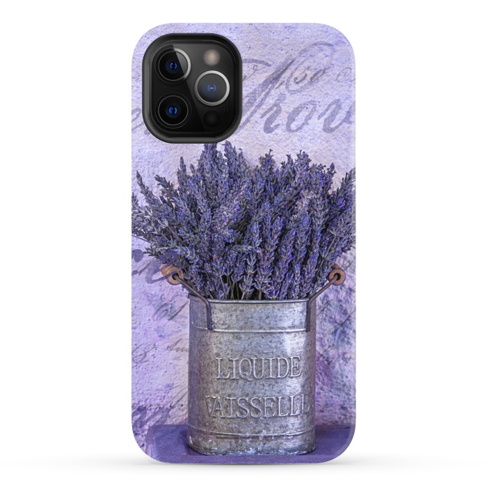 iPhone 12 Pro StrongFit Lavender Bouquet In Tin Can by Andrea Haase