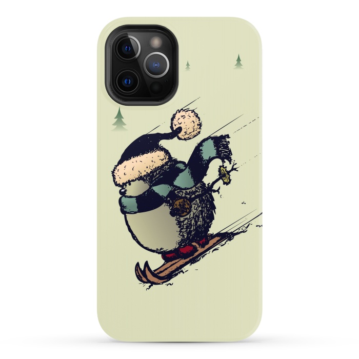iPhone 12 Pro StrongFit Skier  by Mangulica