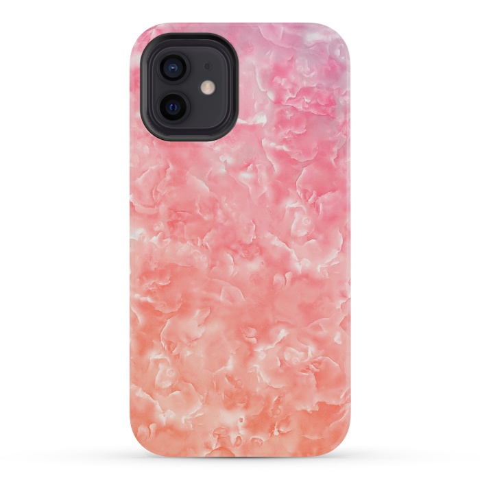 iPhone 12 mini StrongFit Pink Mother of Pearl Pattern by  Utart