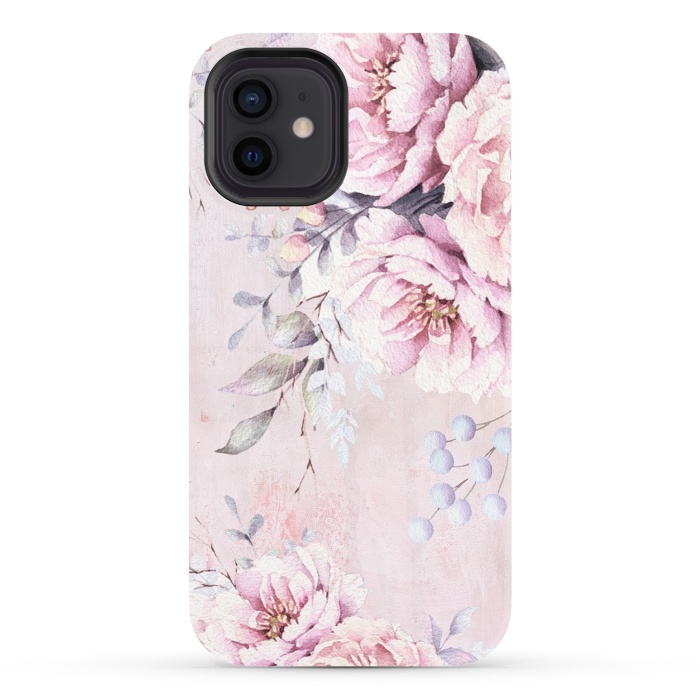 iPhone 12 StrongFit Vintage roses and Peonies by  Utart