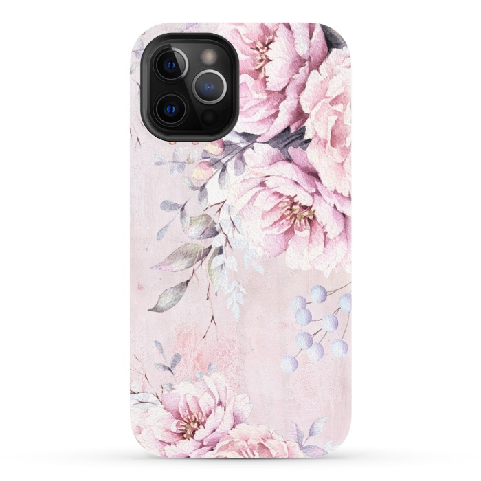 iPhone 12 Pro StrongFit Vintage roses and Peonies by  Utart
