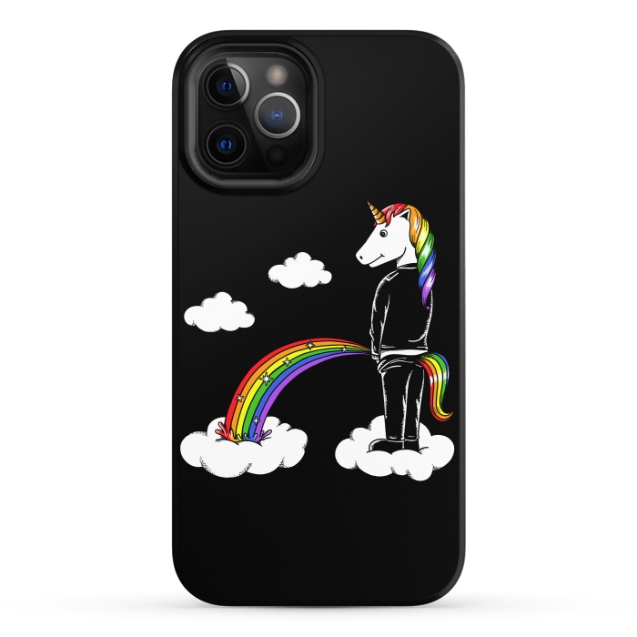 iPhone 12 Pro StrongFit Unicorn Rainbow by Coffee Man