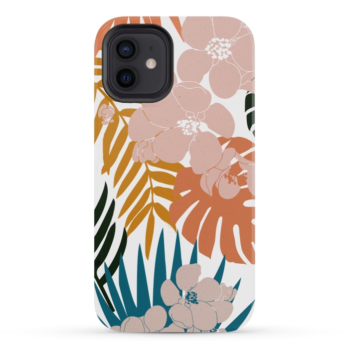 iPhone 12 mini StrongFit Palms and Bloom by Uma Prabhakar Gokhale