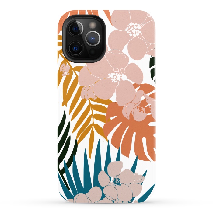iPhone 12 Pro StrongFit Palms and Bloom by Uma Prabhakar Gokhale